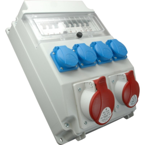   Ipari kombináció: 1 db 32A 5P, 1 db 16A 5P, 4 db VZ 16S. + kismegszakítók ROS 11/I-23 /S (202081) SEZ