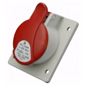   Ipari csatlakozó DAFB-163 4P 16A IP54 beépíthető dugalj IEN 1643 (102963) SEZ