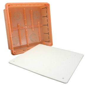   Süllyesztett kötődoboz 200x200x70 LAVA line Belső méret: 196x196x68,5 Pp/t-9 (400708) SEZ