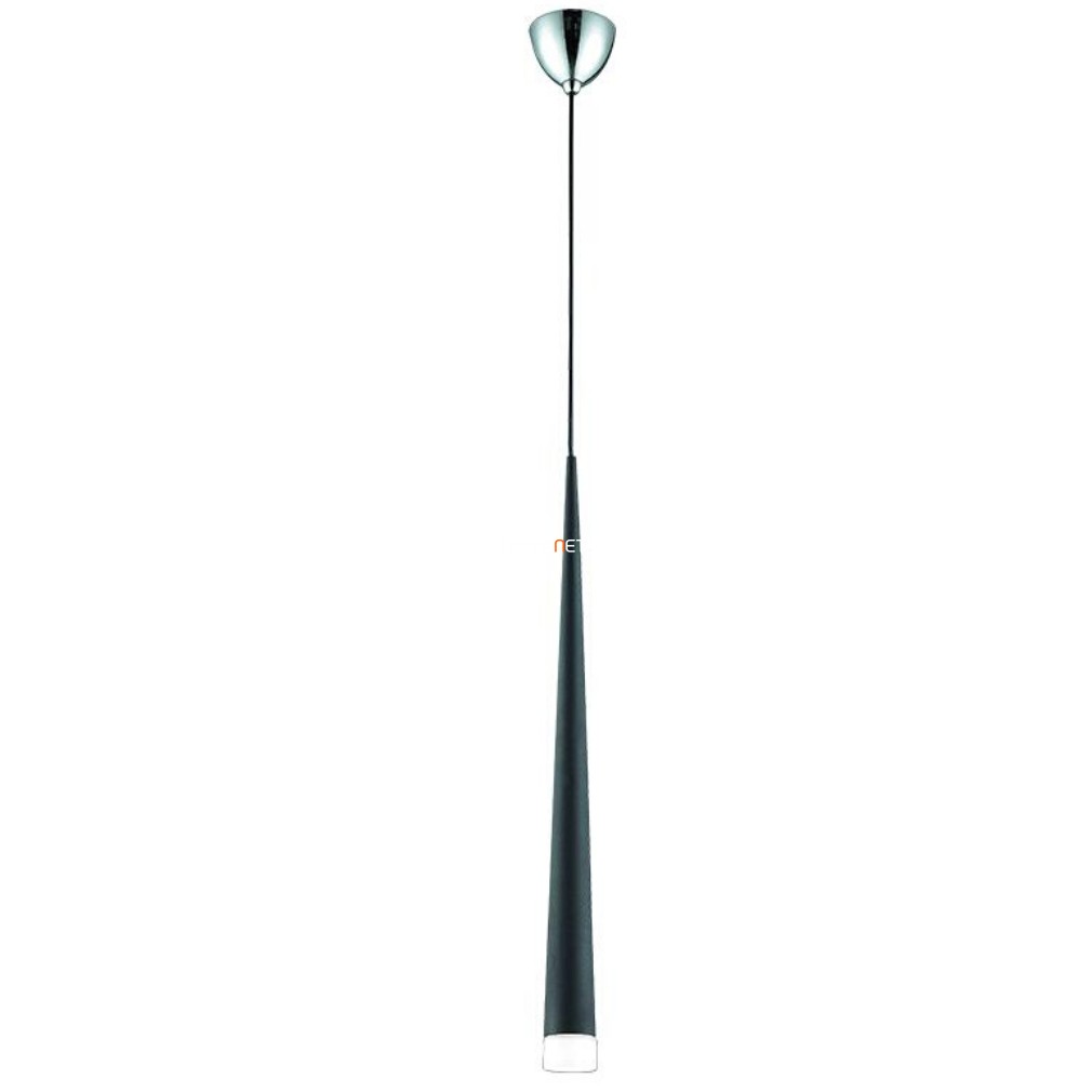 Függesztett lámpa, fekete-króm-opál - Ebony Luxera 48002