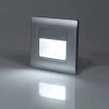 Süllyesztett LED lépcsővilágító 1,5 W LED modul, hidegfehér, ezüst - Step Light Emithor 70410