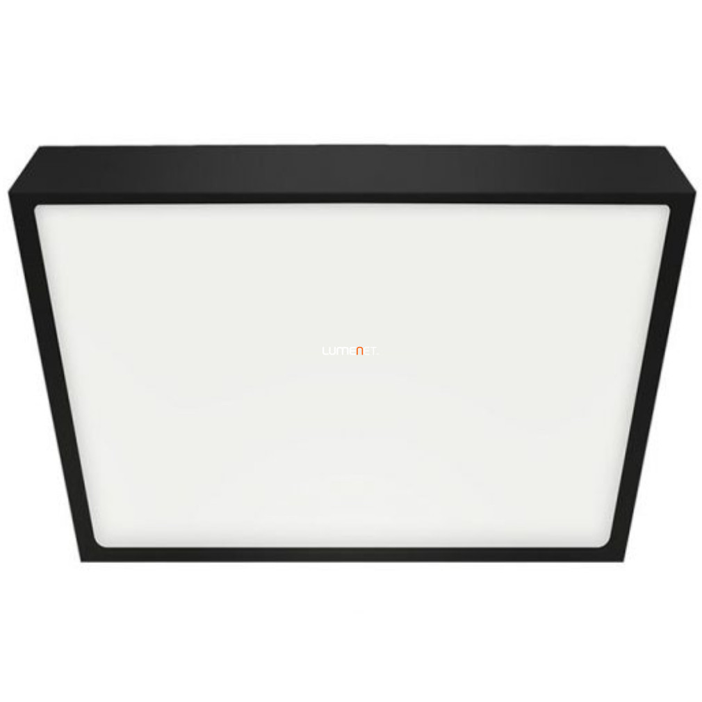 Szögletes mennyezeti LED lámpa 12 W LED modul, hidegfehér, matt fekete (Lenys)