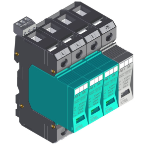   PO II 3+1 R 280V túlfeszültség levezető távjelzős 20kA T2 (C) 82.020 KIWA