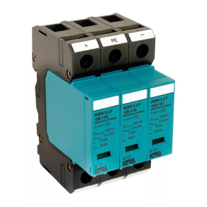   PO II 3 PV F 1000V DC túlfeszültség levezető 15kA T2 (C) 82.107 KIWA