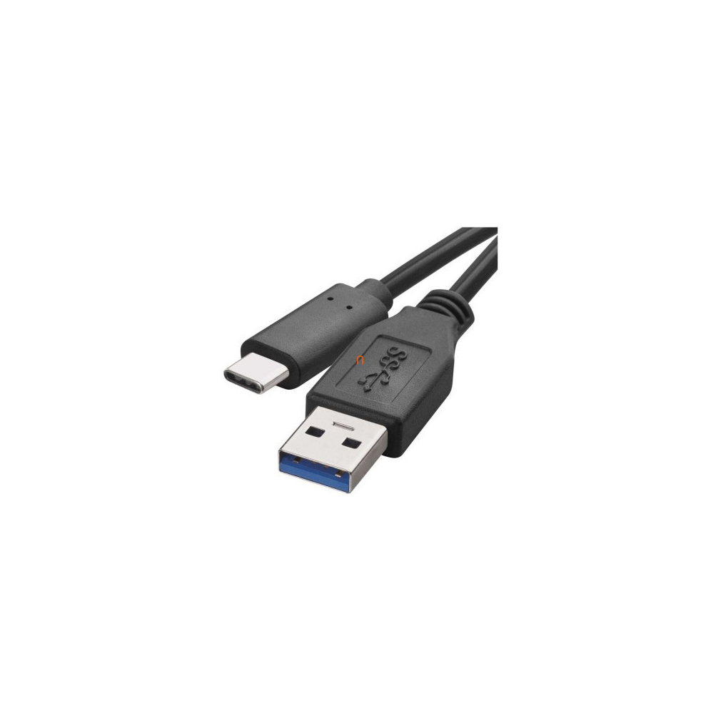 Töltő- és adatkábel USB-A 3.0 / USB-C 3.1, 1 m, fekete