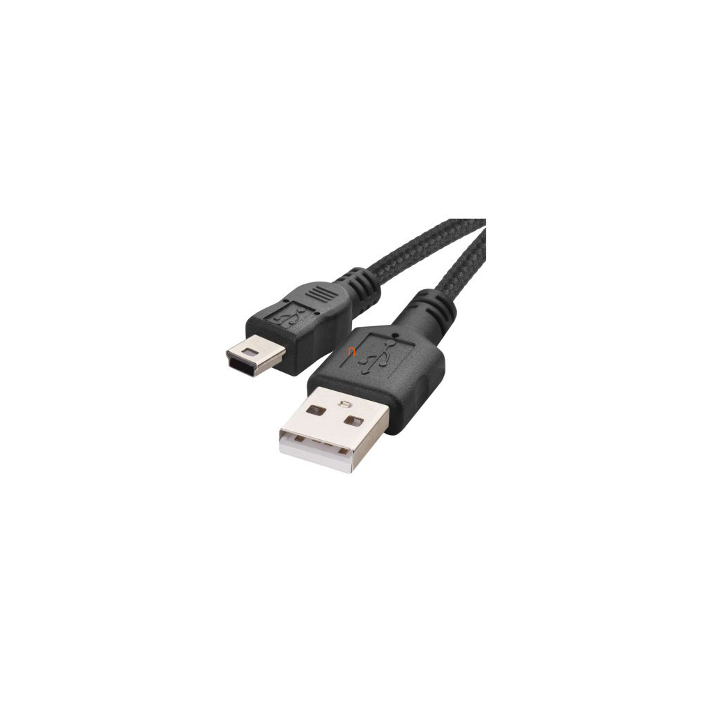 Töltő- és adatkábel USB-A 2.0 / micro USB-B 2.0, 2 m, fekete