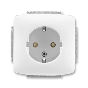 ABB 2CHA183459A4500 Földelt dugalj gyerekvédelemmel,fehér
