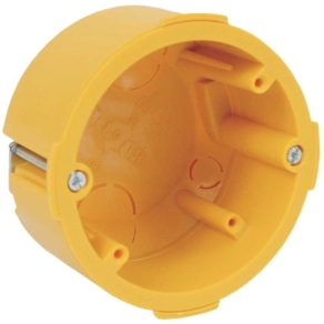   Gipszkarton doboz 1-es, d80mm, 50mm mély, sárga KI 68 L/1 NA Kopos