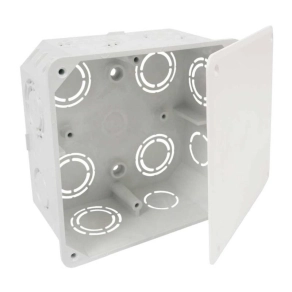   Elosztódoboz - KO  107x107x50mm fedéllel, szürke PVC, KO 100 KA Kopos
