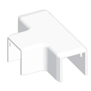 T-idom LHD  20x20 vezetékcsatornához fehér, 8624 HB Kopos