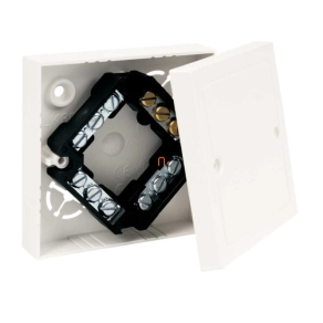   Dobozfedél/tető 80,5x80,5mm LK 80X16 T és LK 80X28 T-hez fehér kerekített, VLK 80/T HB Kopos