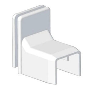 Gallér LZ 15X12 vezetékcsatornához fehér, 8819 HB Kopos