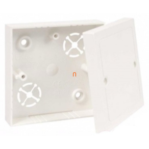   Elosztódoboz vezetékcsatornához 82x82x16mm fedéllel, fehér, LK 80/2 HB Kopos