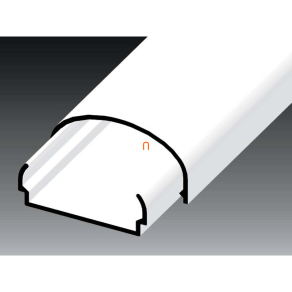   MCSN 40x19 (szél/mag), ívelt minicsatorna fehér, LE 40 HD Kopos (24 fm/köteg)