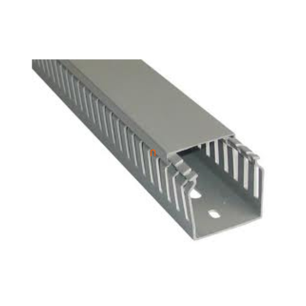 Perforált kábelcsatorna 60x80 sötétszürke, RK 60X80 LD Kopos (36 fm/köteg)