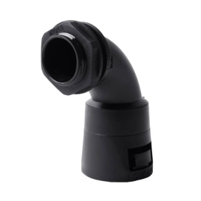   Gégecső adapter 90 fok 16mm/M16x1,5 IP66 UV-álló, AM16/16-90 FB Kopos