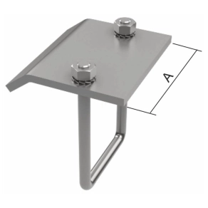   Kábeltálca/kábellétra szerelési kiegészítő idom 80mm széles bilincs, VS 41X41 F Kopos