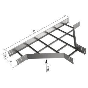   Kábellétra T-idom 85x400 vezetékcsatornához tüzihorganyzott, KLT 85X400 F Kopos