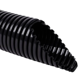  Gégecső halogénmentes 79,3/10 fekete 320N (SGK) UV-álló, APACS80 F10 Kopos