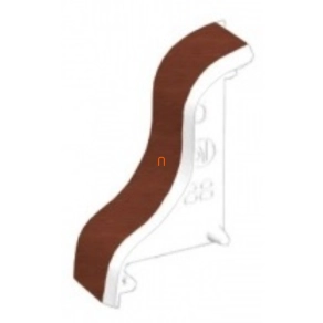   Végzáró LP 35 vezetékcsatornához sötét tölgy balos, 8861 L I2 Kopos