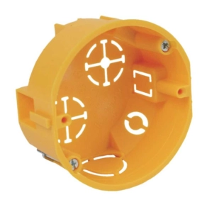   Gipszkarton doboz 1-es, d73mm, 34mm mély, sárga, univerzális KU 68/71L1 NA Kopos