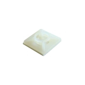   Kábelkötegelő talp 19x19mm öntapadós, csavarozható natúr, SPP 19X19 HA Kopos