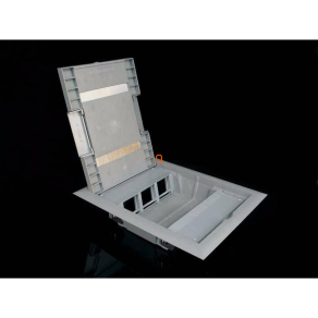   Padlódoboz keret 330x260 sötétszürke 6 modulos, KOPOBOX 57 LB Kopos