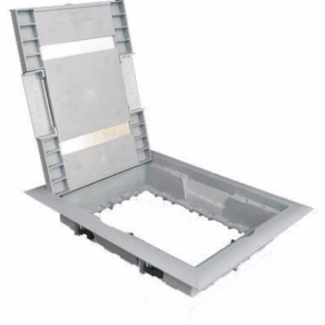   Padlódoboz keret 330x260 sötétszürke 6-8 modulos, KOPOBOX 80 LB Kopos