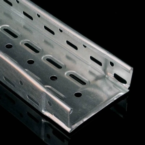   Kábeltálca 50x125x0,70 végződéssel E90 tüzihorganyzott, NKZI 50X125X0.70 F Kopos (2 fm/szál)