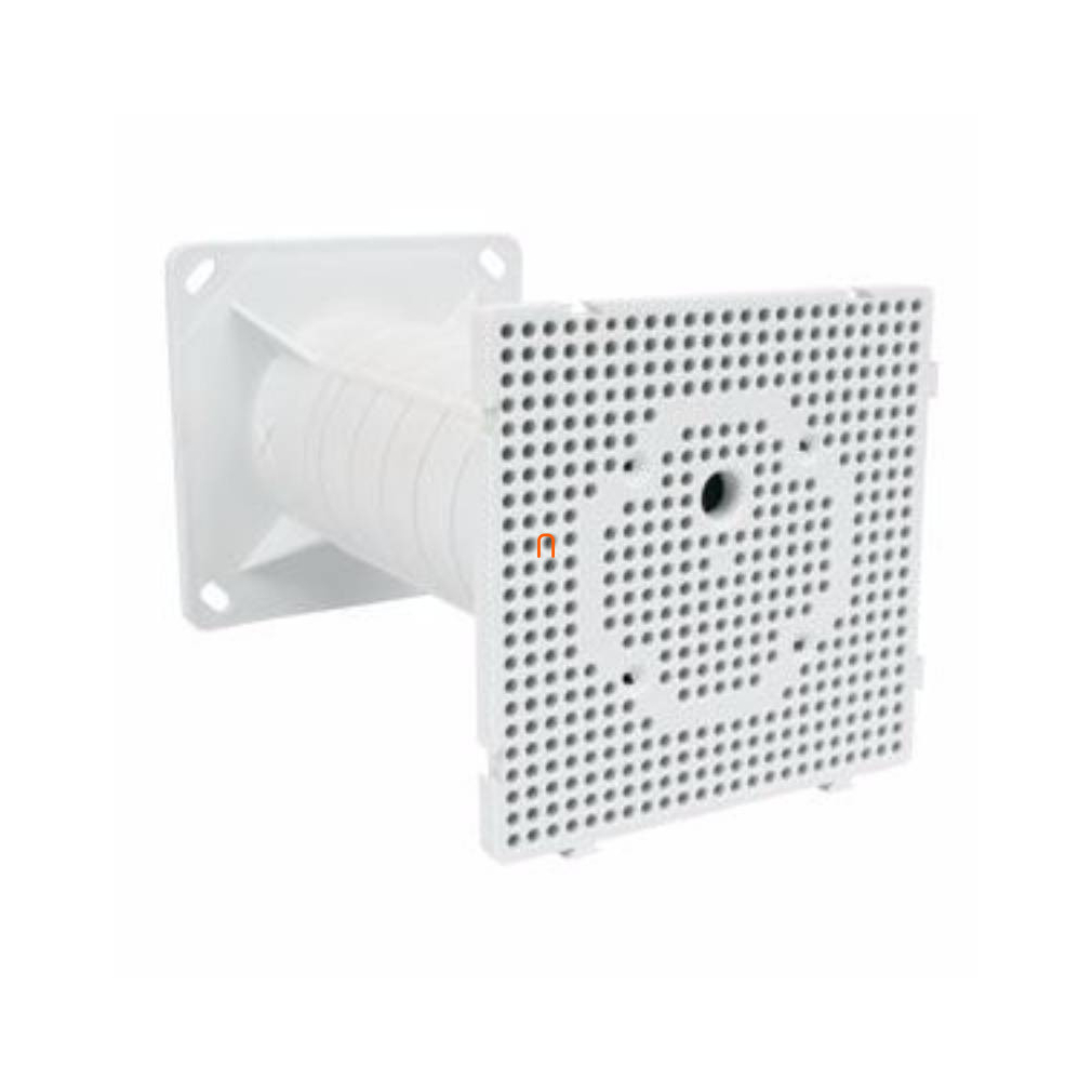 Magasított szerelőlemez 119x119 / 50-200mm hőszigetelésbe világosszürke, MDZ KB Kopos