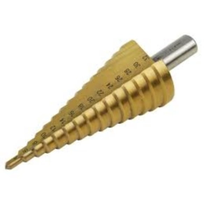   Lépcsős fémfúró 9 lépcsős 4-20mm 20053 4mm vastag anyagokhoz TiN bevonat