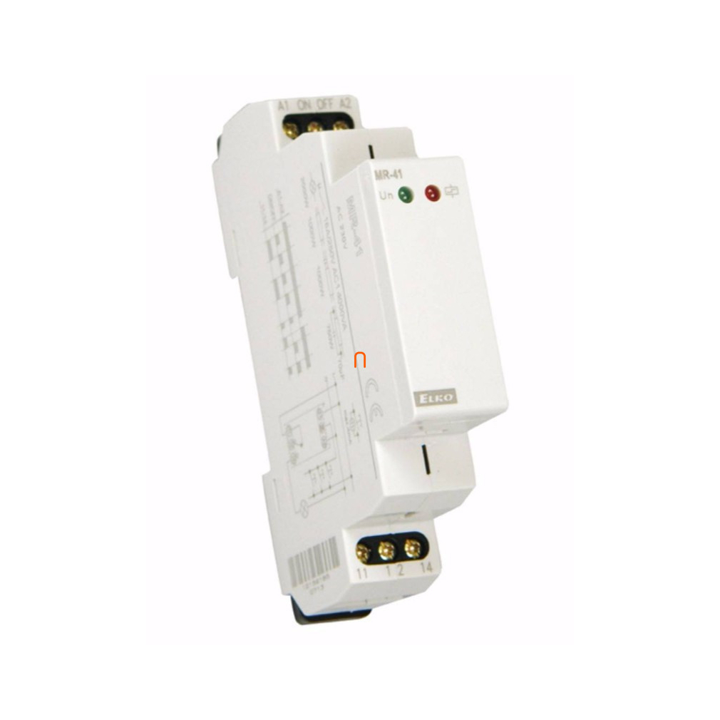 Impulzusrelé MR-41/230V Elektronikus impulzusrelé tápfeszültség (AC 230 V) 1 morze kontaktus, TS 35 sínre tehető (moduláris), Elko Ep, 1588
