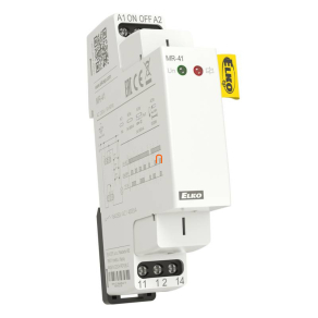   MR-41/UNI Elektronikus impulzusrelé UNI tápfeszültségre (AC/DC 12-240 V) 1 morze kontaktus, TS 35 sínre tehető (moduláris), Elko Ep, 1589