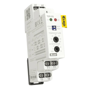   TER-3G - Termosztát, 0.. +60 C, állítható hiszterézis, Pt100!, Elko Ep, 3845