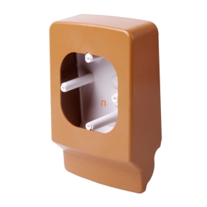   Készülékhordozó LP 149x96x42 vezetékcsatornához világos barna, PNLP 35 2Z SD Kopos