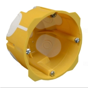   Gipszkarton doboz 1-es, d68mm, 40mm mély, sárga, légtömített KPL 64-40/LD NA Kopos