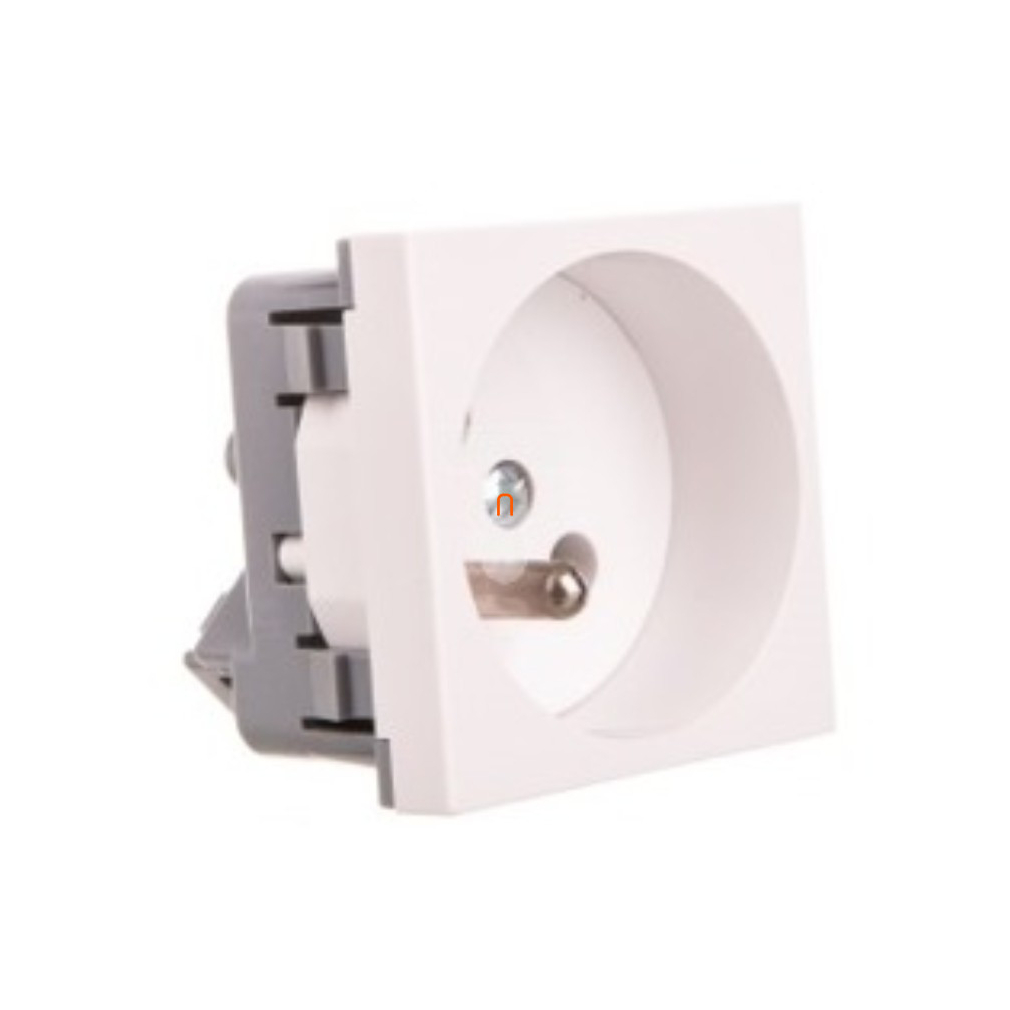 Quadro moduláris 2P+F dugalj fehér (2 modulhely), QS 45X45 HB Kopos