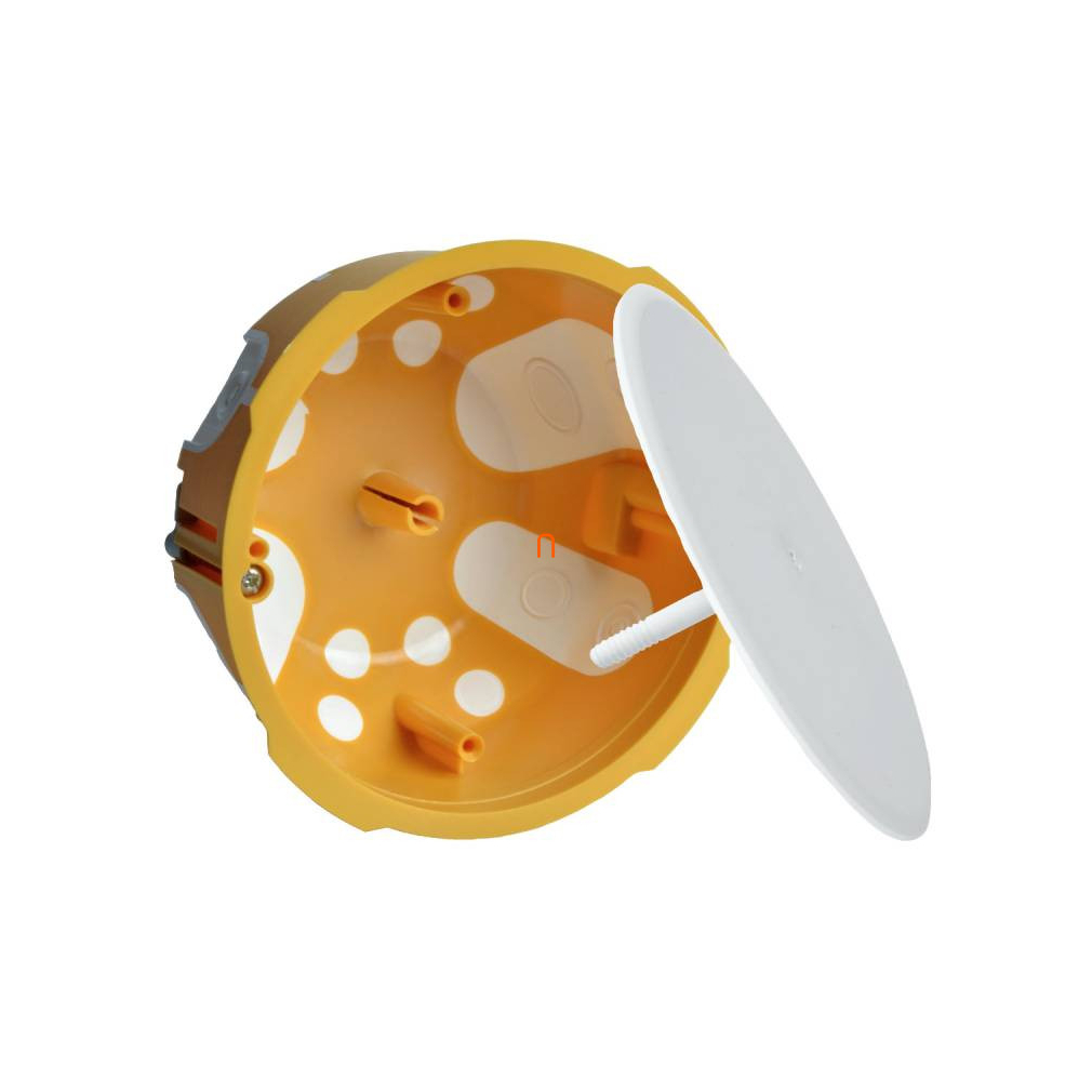 Gipszkarton kötődoboz kerek, 104mm, 55mm mély, fedéllel KO 97/LD NA Kopos