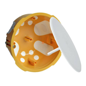   Gipszkarton kötődoboz kerek, 104mm, 55mm mély, fedéllel KO 97/LD NA Kopos