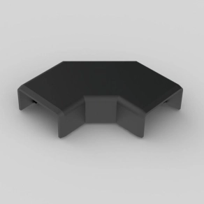   Sarok takaró LHD 20x10 vezetékcsatornához fekete, 8923 FB Kopos
