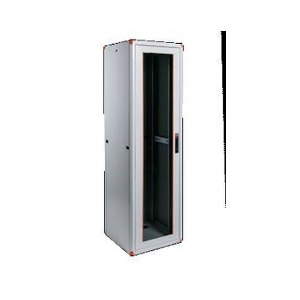 Leg. EVO22U6080 LEGRAND hálózati rack szekrény, 19'' 22U 600x800x1004 szürke szimpla üvegajtó / kidönthető hátlap MAX: 1000 kg Evoline/Estap