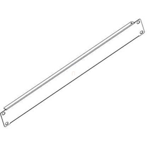   Legrand előlap acél tömör 1U-19" csavaros rögzítés fekete - EBPN1 