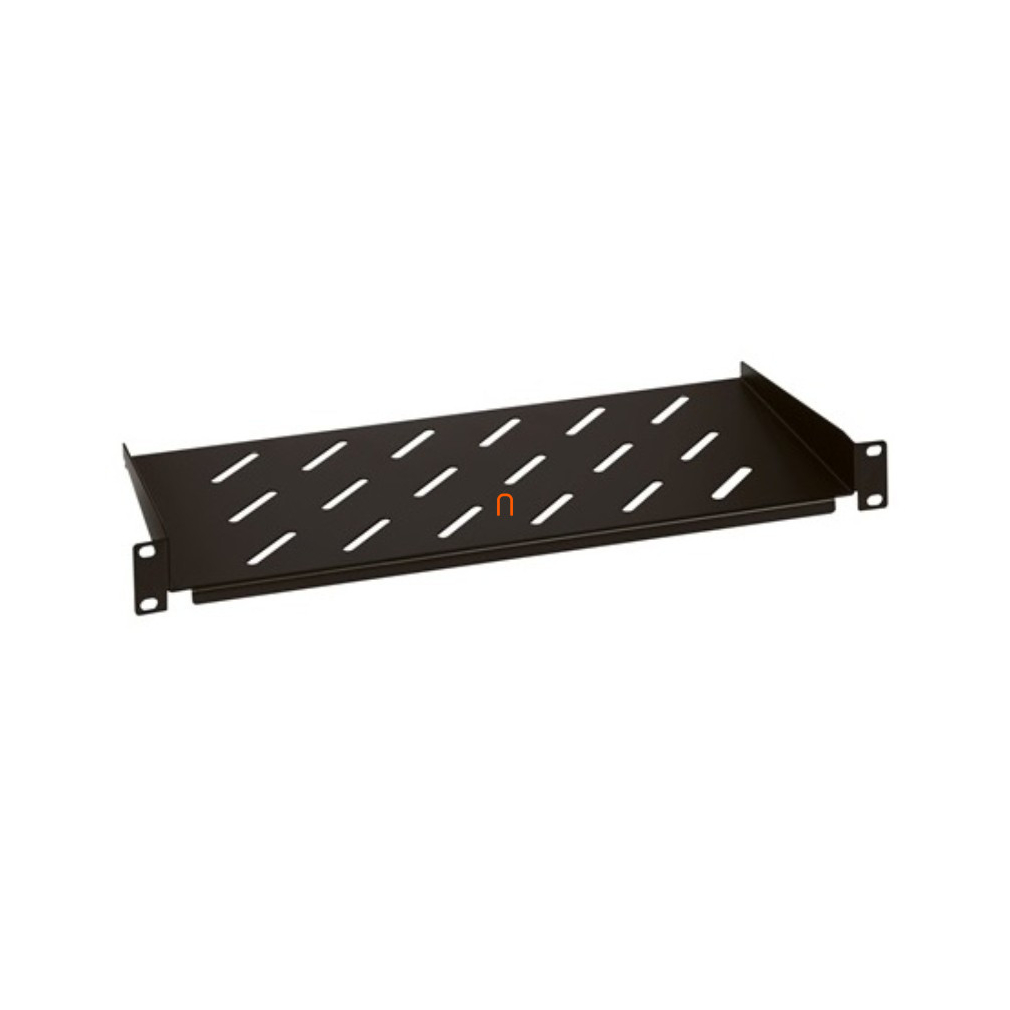 Legrand E2S1U40 tálca, fix 1U-19coll 2 ponton rögzített csavarral MÉLY: 400 MAX: 50 kg