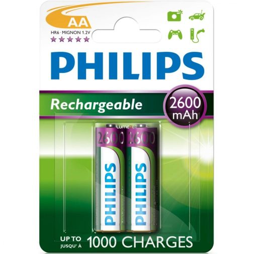 Philips MultiLife R6-B2A260/10 AA ceruza akku /2600mAh 2db/csomag