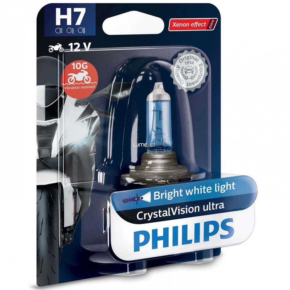 Philips Crystal Vision Ultra Moto 12972CVUBW H7