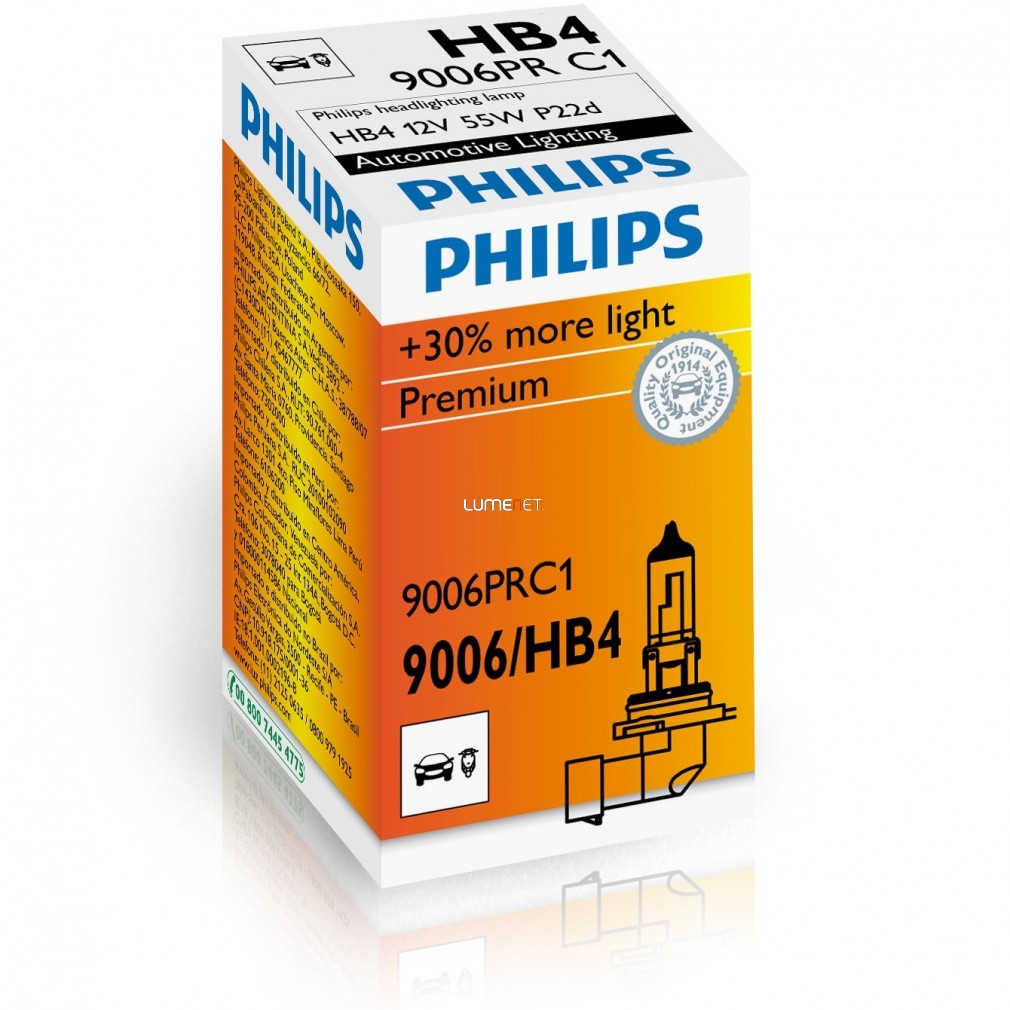 Philips Original Vision +30% 9006PR HB4