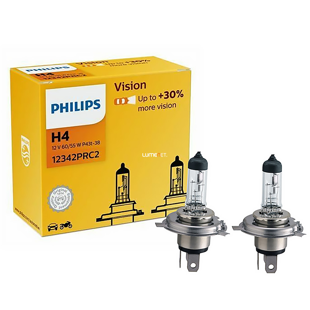 Philips H4 Vision +30% 12342PRC2