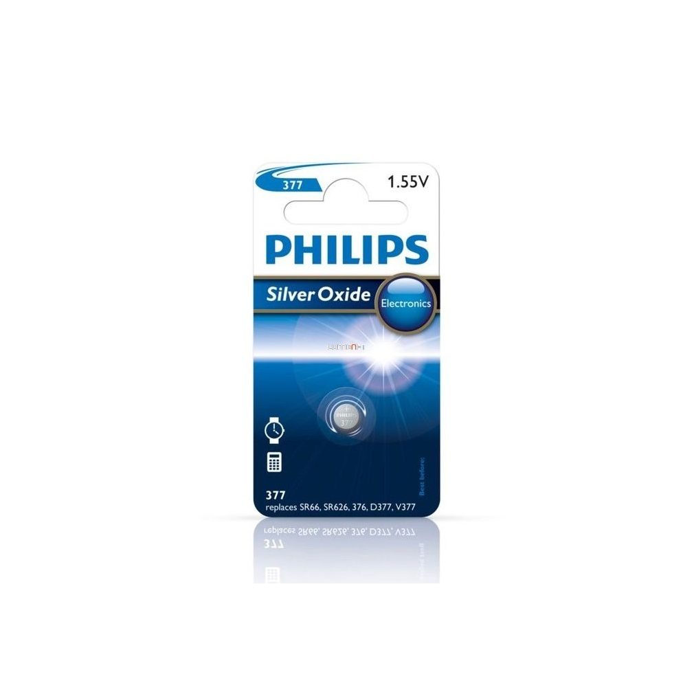 Philips Gombelem 377/01B Lithium 1,55V