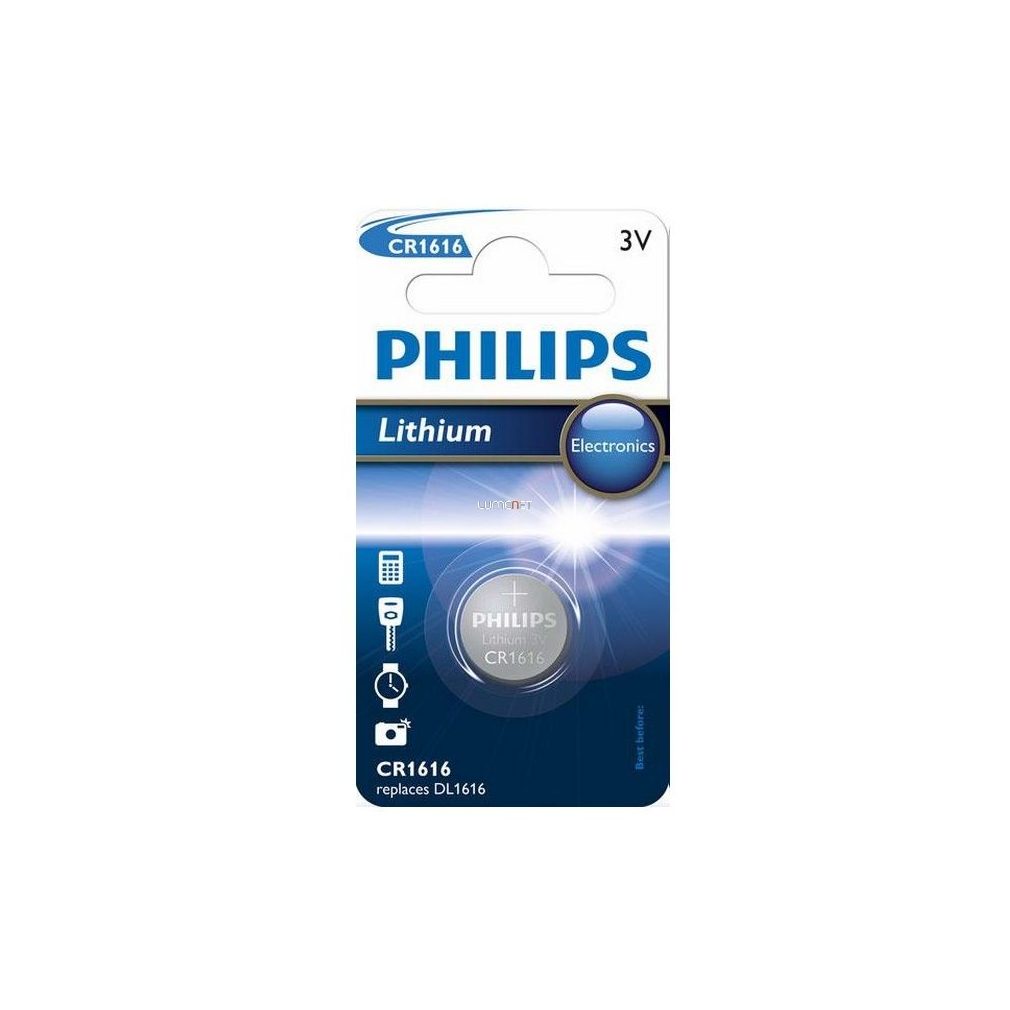 Philips Gombelem CR1616/00B Lithium 3V