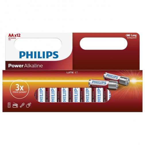 Philips PowerAlkaline LR6P12W/10 AA ceruza elem LR6 12db/csomag